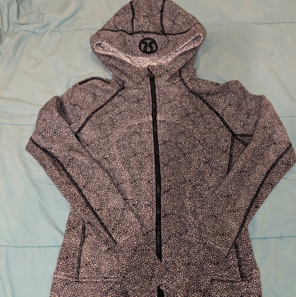 Lululemon scuba hoodie in Plush Petal Deep Coal